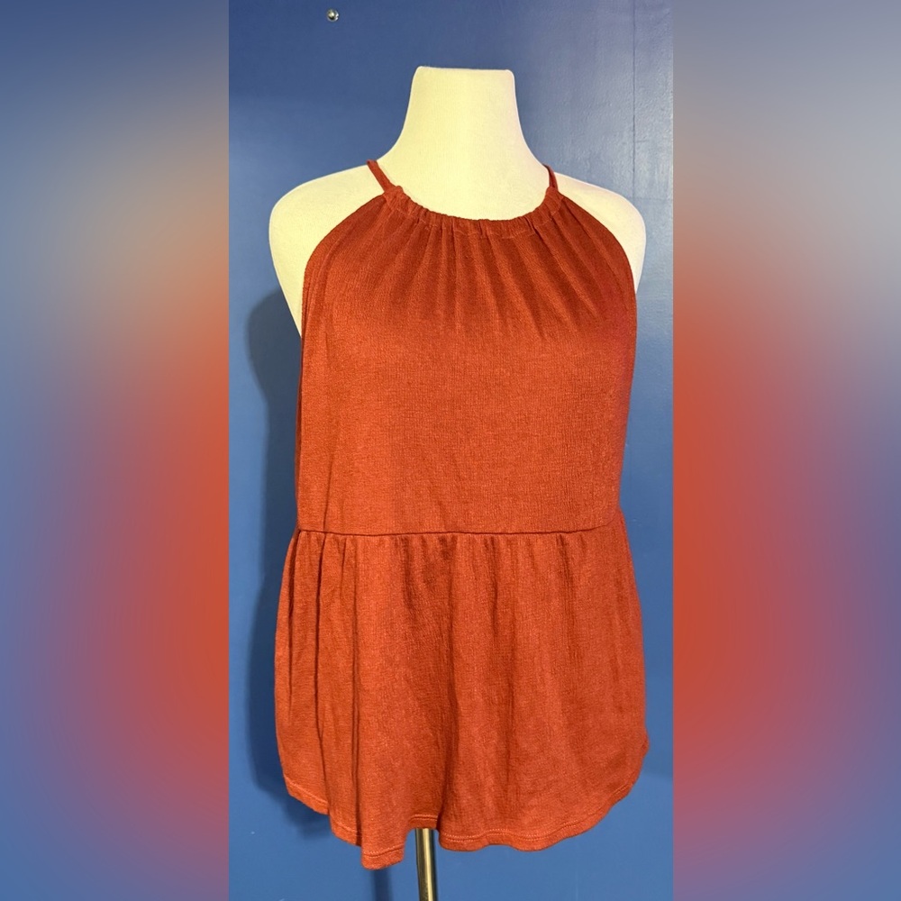 Maurices Strapless Dress in Warm Rust